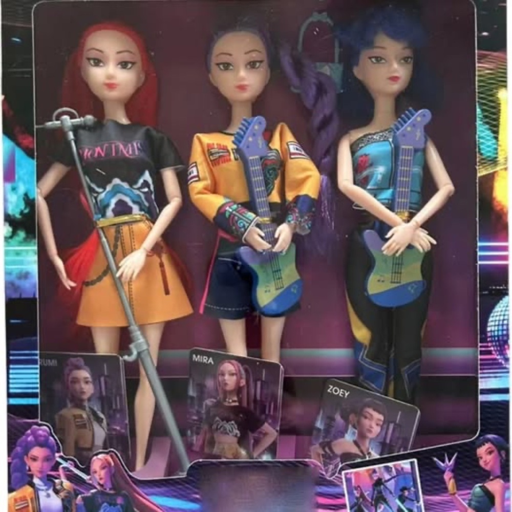 KPOP Demon Hunters NEW 3 pack 11.5" Dolls
